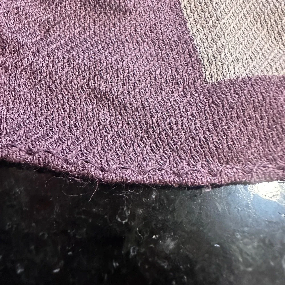 BYTU Milano Silk Scarf Geometric Floral Purple‎ Pink Whimsigoth Fairygrunge